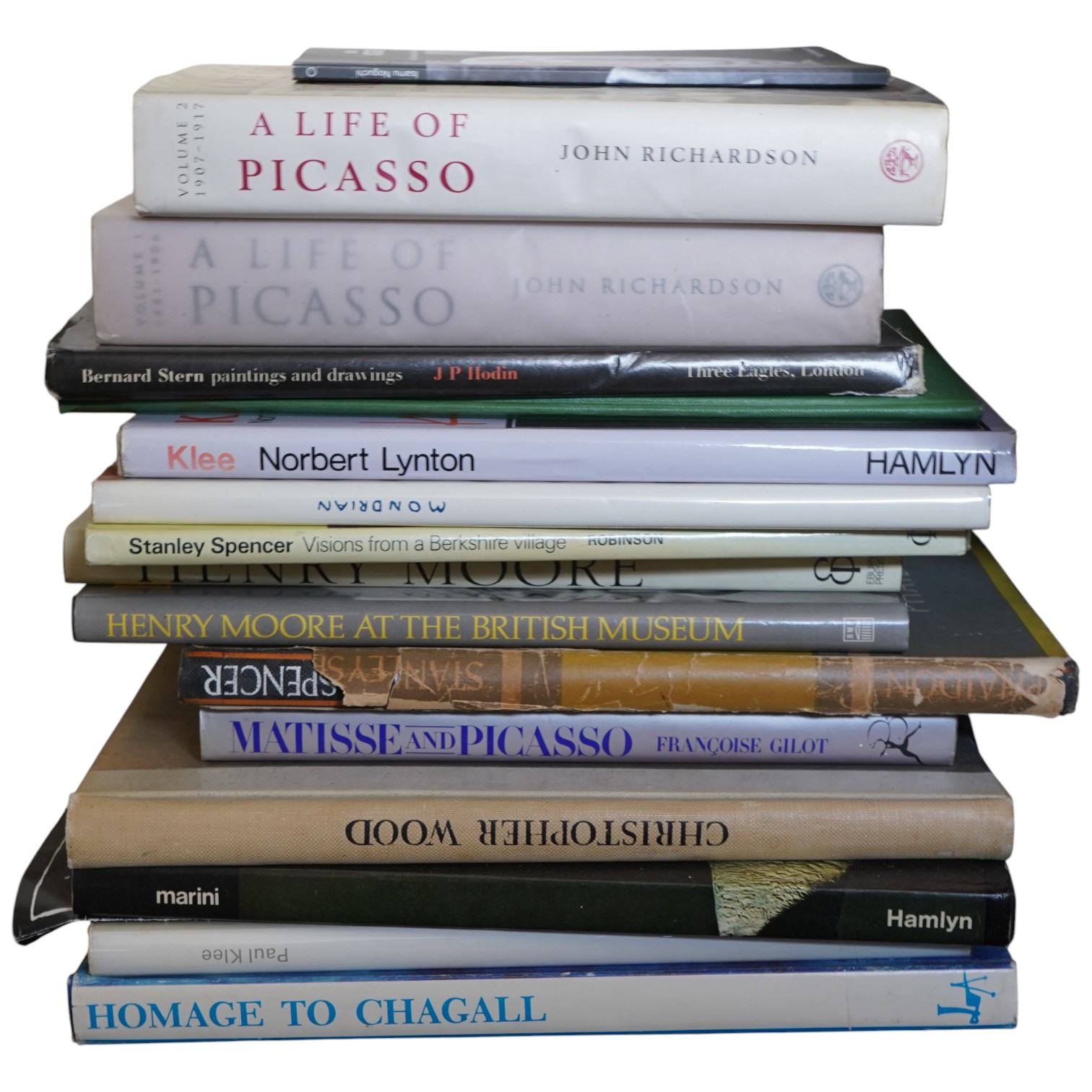 Richardson, John - A Life of Picasso. vols. 1 and 2 only (ex.4). illus. throughout; publisher's cloth and d/wrappers, 4to. 1991-96; Lynton, Norbert-Klee. 3nd edition. num. coloured and other illus.; publisher's cloth and